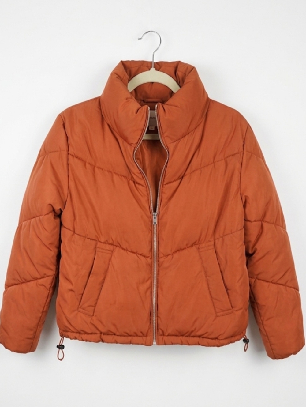 H&M Divided Brown Puffer Jacket, Size XS, Short, Pockets, Very Good Condition - Picture 3 of 12